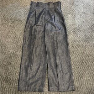 Massimo Dutti light weight denim Wide Leg Pants